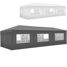 Padiglione 8 pannelli laterali impermeabile 9 m x 3 tenda giardino feste eventi