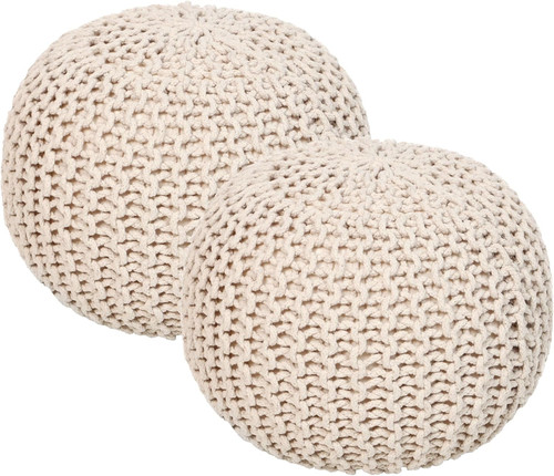 Set hand knitted round - set,