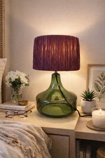 Lampada in vetro verde con