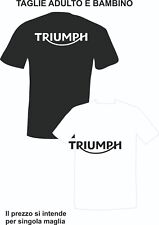 tshirt triumph maglia con stampa M/C girocollo adulti bambini