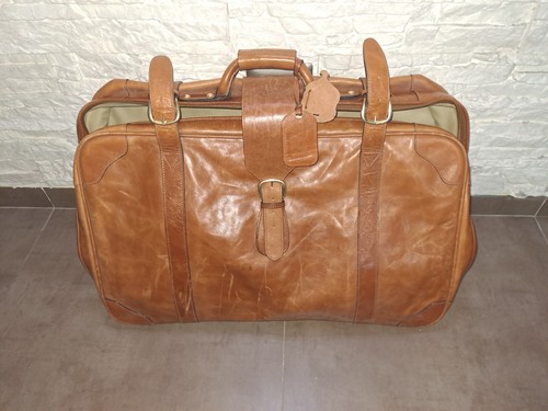 Valigia pelle vintage - valigia,