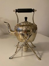 ANTICA TEIERA INGLESE modello SAMOVAR argentata 