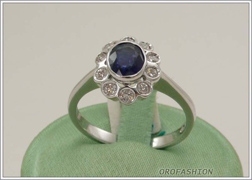 Anello oro bianco 18kt - , con