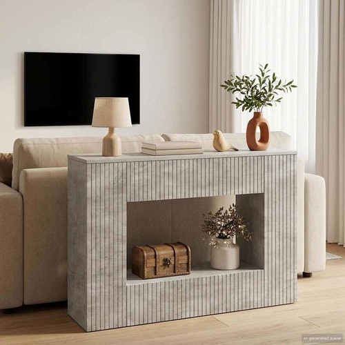 Tavolo consolle rigato legno - consolle,