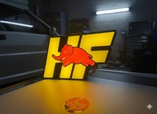 lampada logo hf lancia delta
