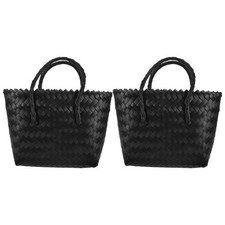  2 Pcs Sacchetto Tessuto Cesto