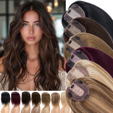 Topper donna capelli umani