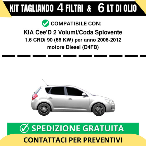 Tagliando per kia cee 2 - tagliando,