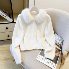 Cardigan donna bianco - cardigan, colletto