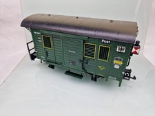 LGB scala G 32190 posta bel. Carrello portapacchi con fanale posteriore come nuovo in scatola originale