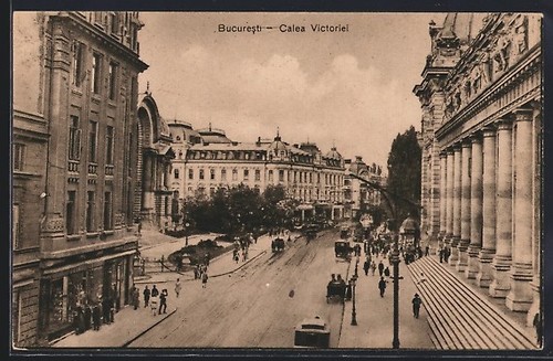 Cartolina bucuresti calea - cartolina, bucuresti,