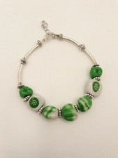 braccialetto con perle di murano, murrine, gioiello artigianale 