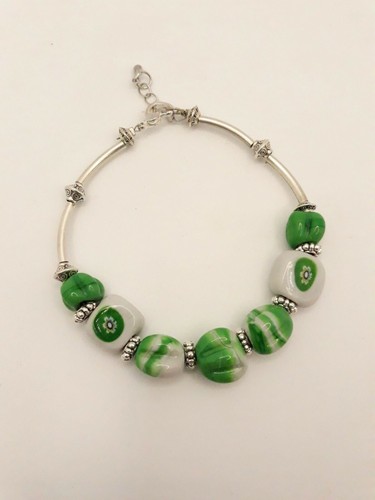 Braccialetto con perle - braccialetto,
