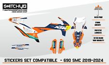 KTM 690 SMC R da 2019 a 2024 kit grafiche adesivi compatibili