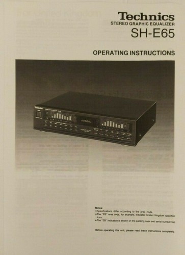 Technics e65 equalizzatore - technics,