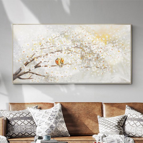 Quadro luce parete soggiorno