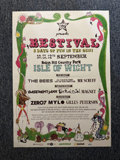 UBER COOL RARE VINTAGE 72x51CM RECORD STORE BILLBOARD POSTER - BESTIVAL  (2004)