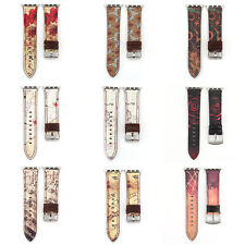 Cinturino in pelle floreale