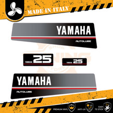 Decalcomania Adesivi Motore Fuoribordo Yamaha 25 cv - Autolube Top 500
