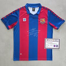 Maglia/maglia Diego Maradona firmata e autografata Barcellona 1982 con COA messi