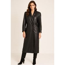 Donna Pelle Leather Trench