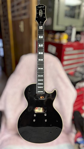 Epiphone riparato nero - riparato,