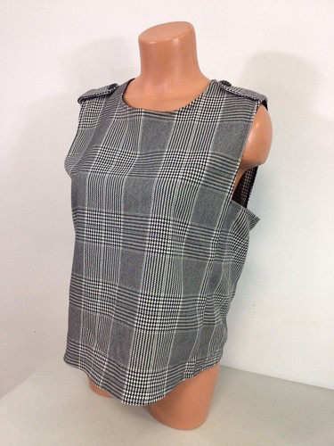 Zara top quadri sirena - top,