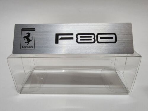 Ferrari metal name plate - 1/18,