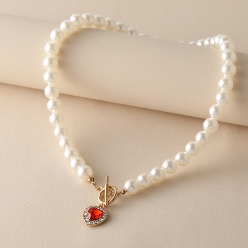 Collana girocollo perle - collana,