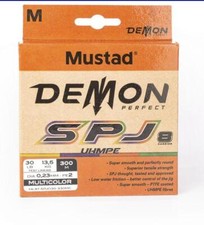 TRECCIATO DA PESCA 8 FILI SPJ DEMON BRAID 300 MT MUSTAD MULTICOLOR FILO SPINNING