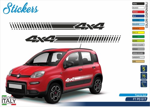 Adesivo fiat panda sportelli - 2,