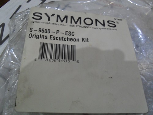 Symmons 9600 esc origins - symmons, s-9600-p-esc