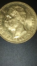 20 LIRE ORO DEL 1891 - UMBERTO I° - ASSOLUTA RARITA'