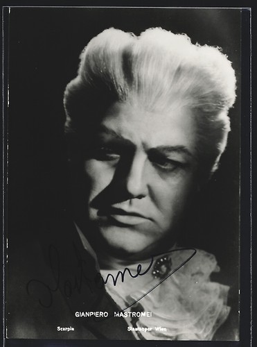 Cartolina cantante lirico