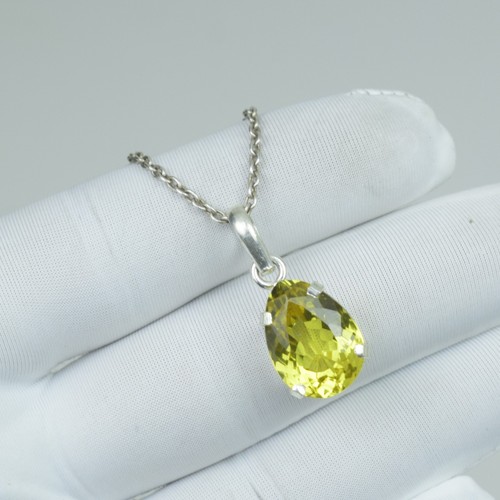 Collana zaffiro giallo - , taglio
