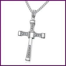 Croce strass acciaio inox 316L