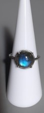 Anello Solitario Labradorite