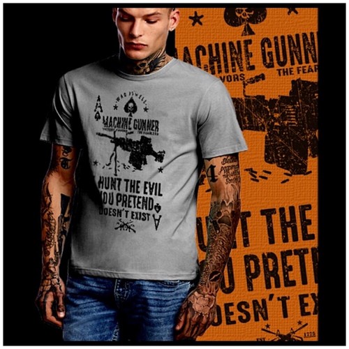 Shirt mitragliatrice caccia - mitragliatrice,