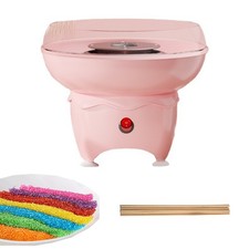 Macchina per caramelle in cotone rosa compatta produzione veloce per feste di compleanno