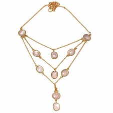 Collana rosa quarzo - collana,