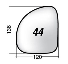 Per Fiat Multipla Vetro di