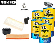 KIT TAGLIANDO X RENAULT CLIO 2 II 1.5 DCi BB,CB 4 FILTRI +5 L OLIO 10W40 BARDAHL