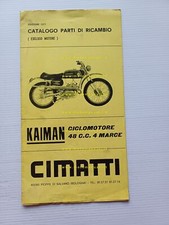 Cimatti 50 Kaiman 1971 catalogo ricambi TELAIO originale Frame Parts Catalog