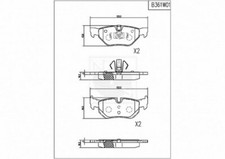 Kit pastiglie freno PER BMW X1