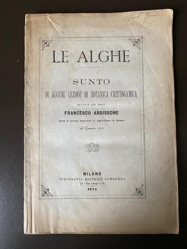 Alghe sunto di alcune - le,
