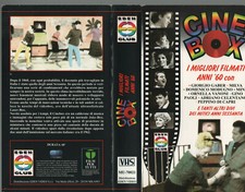 CINE BOX videocassetta originale VHS  MINA ADRIANO CELENTANO GABER MILVA MODUGNO