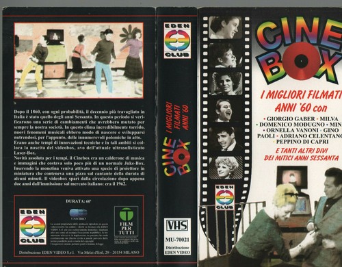 Cine box videocassetta - box,