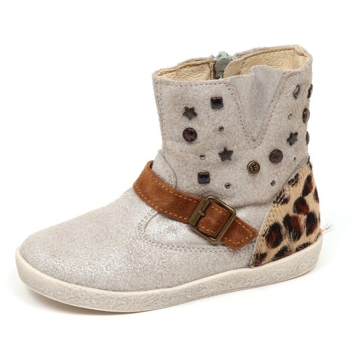 E3296 stivaletto bimba silver