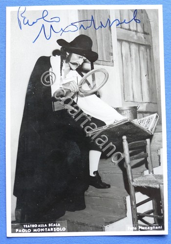 Autografo del cantante lirico