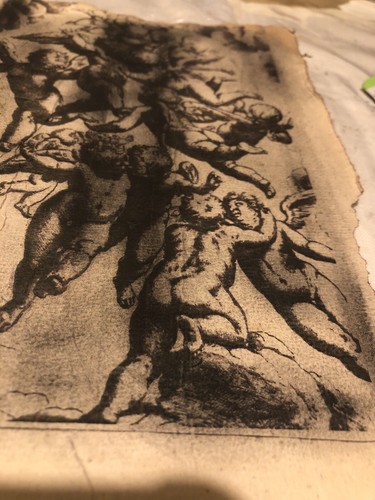Antica stampa angeli - stampa,